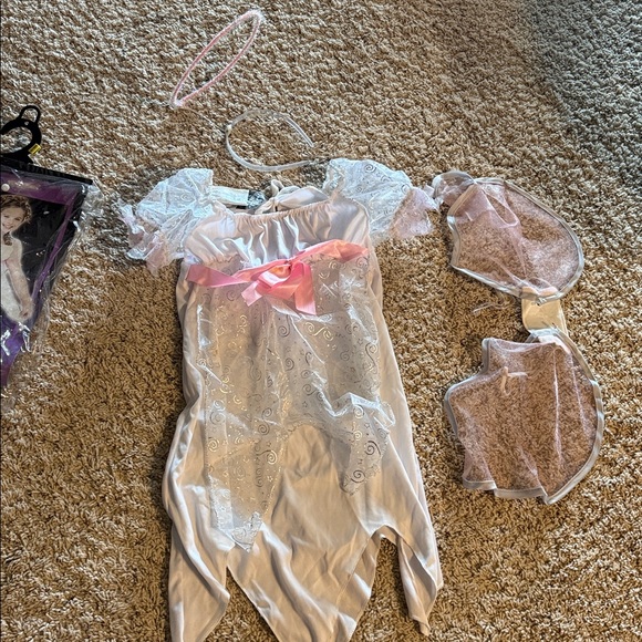 Spirit Halloween Angela Angel kids costume girls sz 7-8 - Picture 2 of 3